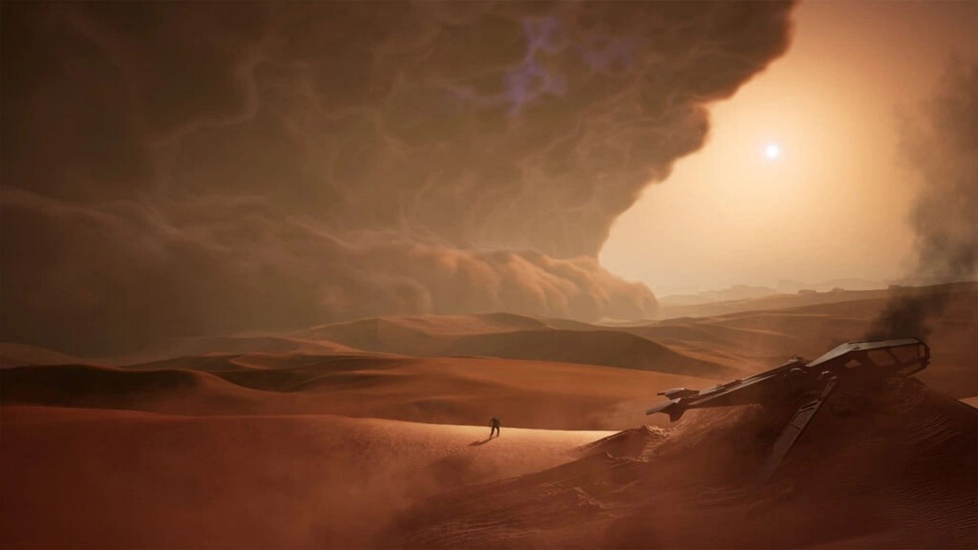 Your sub-fiefs in Hagga Basin remain untouched, and you won’t have to worry about sudden death or base destruction (Image via Funcom)